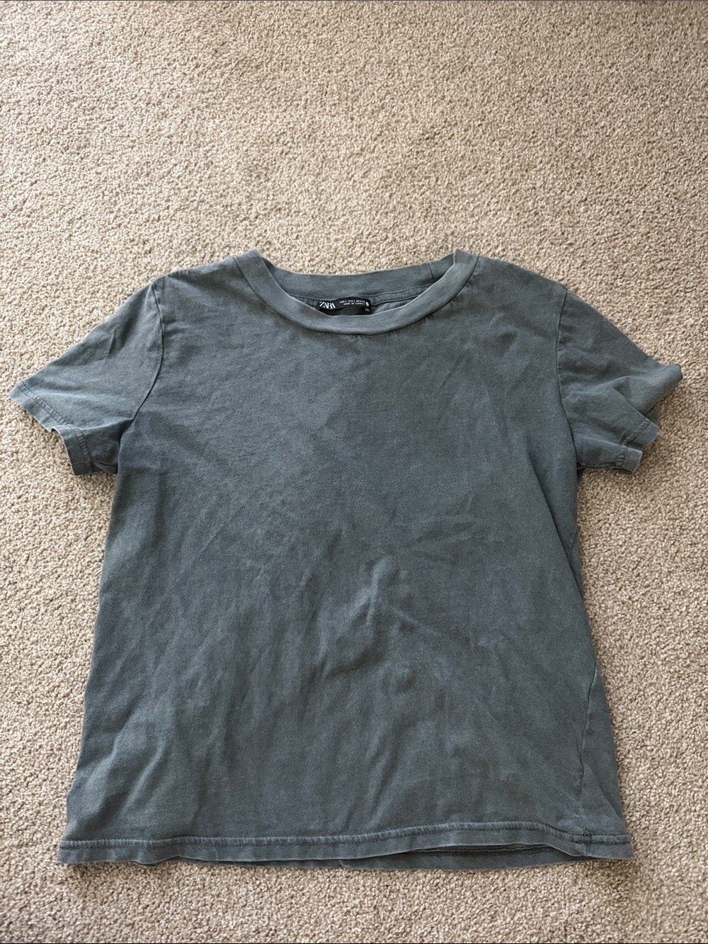 Zara Short Sleeve Crewneck T-Shirt